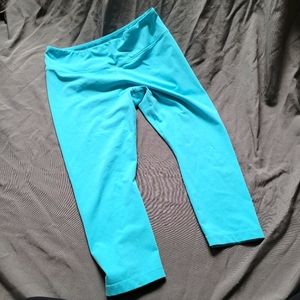 Kiragrace | Turquoise Blue Capri Length Legging L